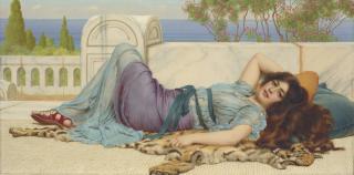 John William Godward, R.B.A. - Mischief and Repose