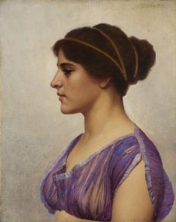John William Godward, R.B.A. - Study of a Classical Beauty
