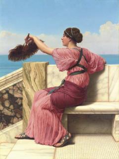 John William Godward, R.B.A. - The Signal