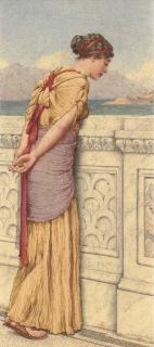 John William Godward - Tender Thoughts