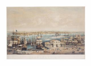 John William Hill - Brooklyn, L.I. as Seen From Trinity Church, New York