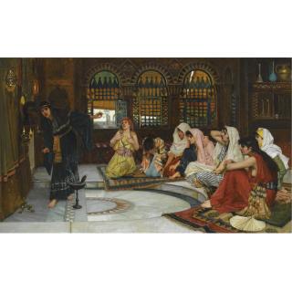 John William Waterhouse, R.A., R.I. - British Consulting The Oracle