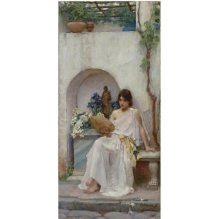 John William Waterhouse, R.A., R.I. - Flora