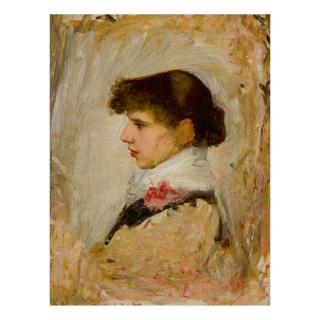 John William Waterhouse, R.A., R.I. - Head Of A Model