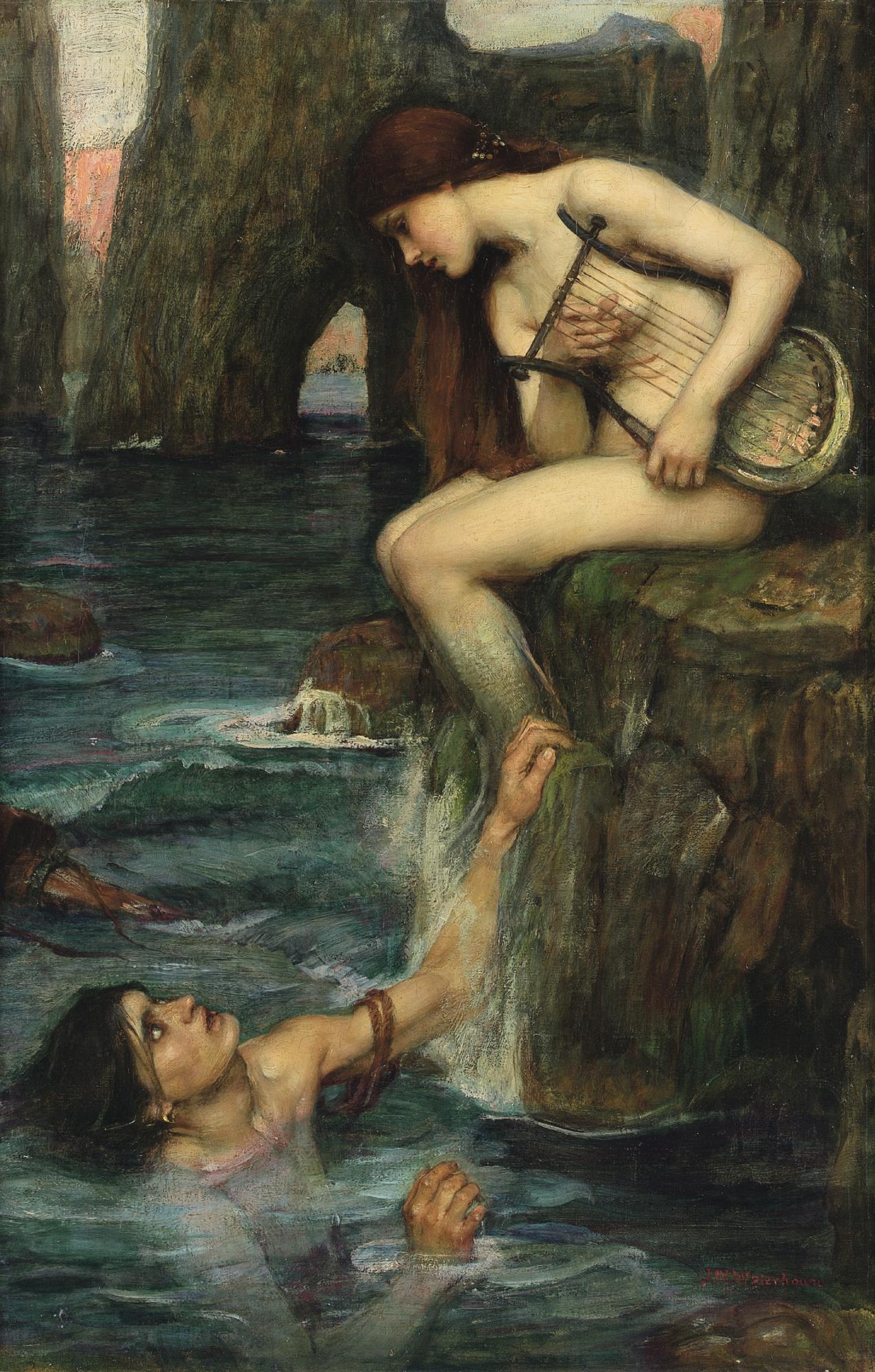 John William Waterhouse, R.A., R.I. - The Siren