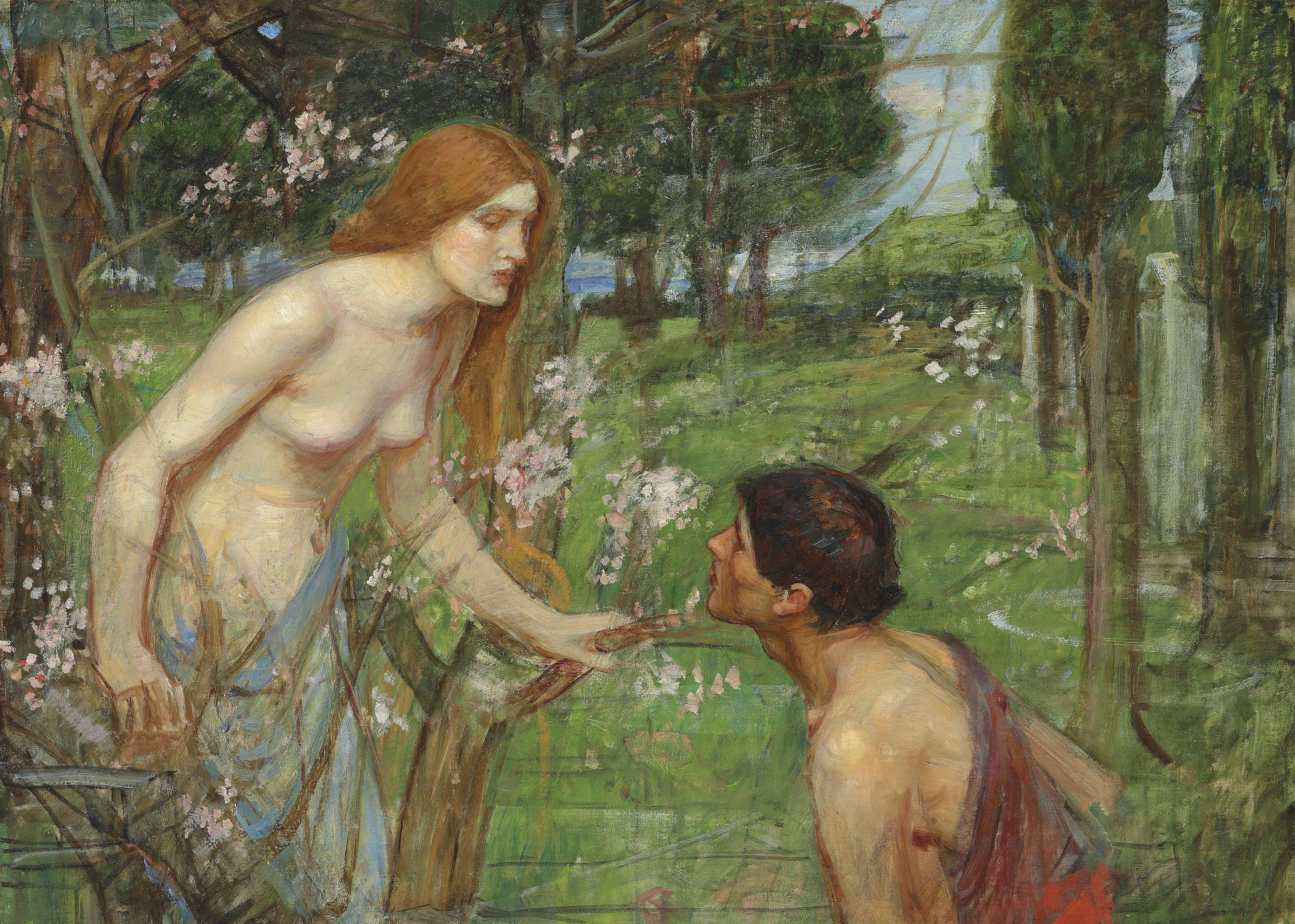 John William Waterhouse, R.A. - Study for \'Phyllis and Demophoön\', 1905