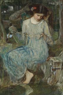 John William Waterhouse, R.A. - The Necklace