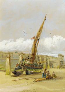 John Wilson Carmichael - A Beached Ship