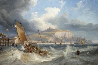 John Wilson Carmichael - Shipping off Dover