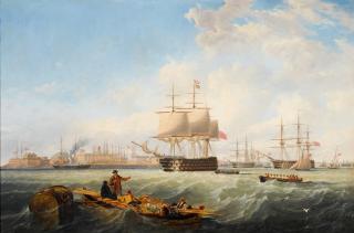 John Wilson Carmichael - Shipping Off Sheerness