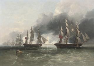 John Wilson Carmichael - The Forcing of the Scheldt, 11th August 1809