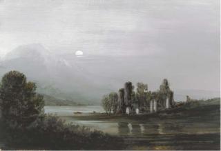 John Wilson Ewbank - Moonlight, Ross Abbey; and Morning Loch Lomond