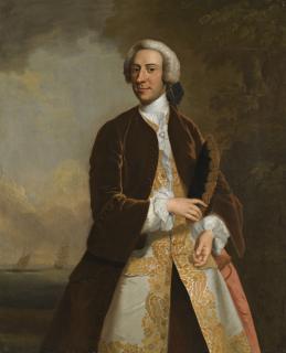 John Wollaston - Portrait Of Captain Saumarez (1710-1747)
