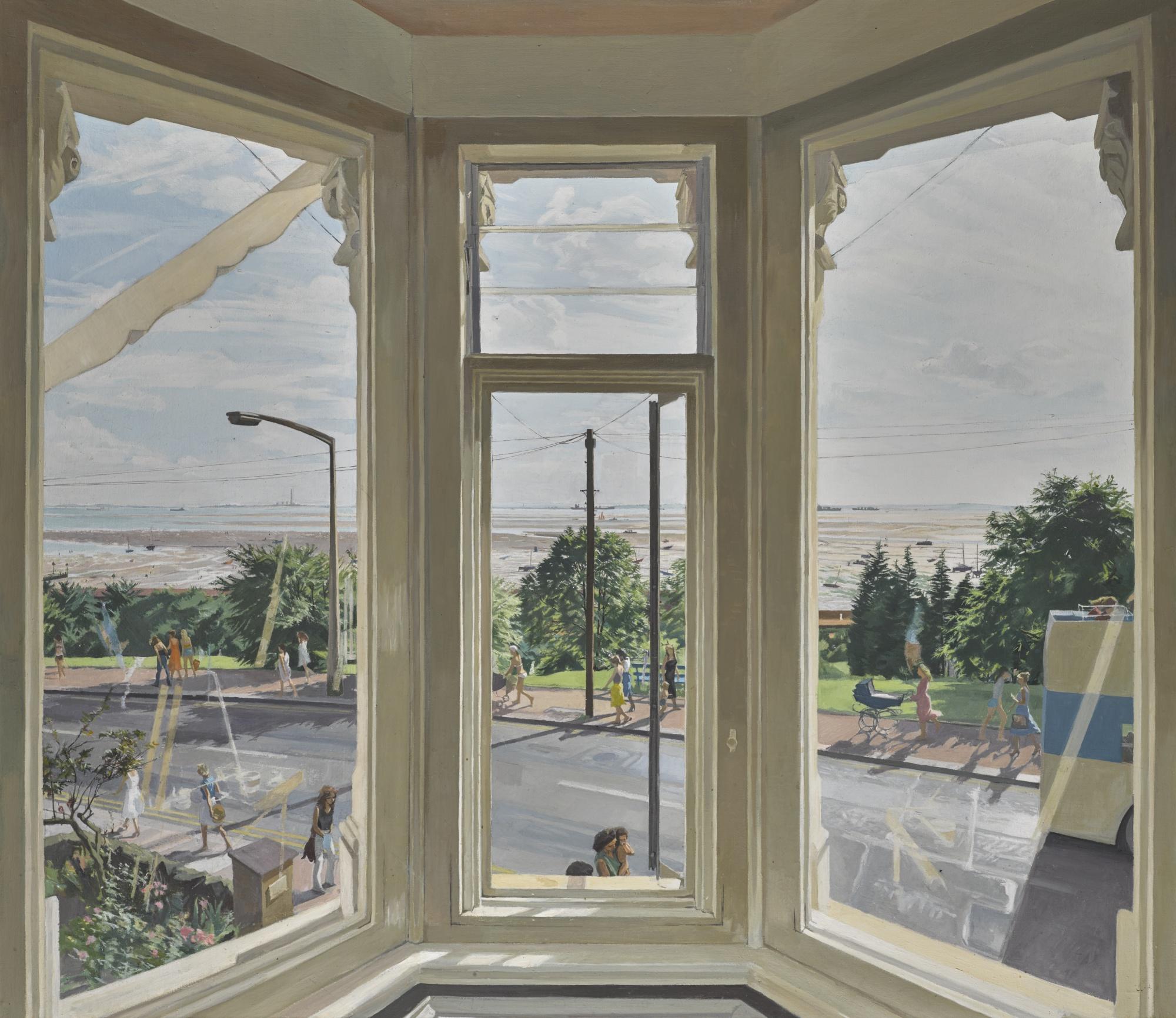 John Wonnacott - Estuary Window: September Afternoon - Girls