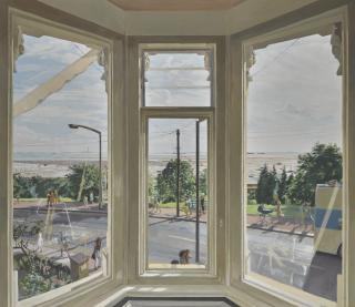 John Wonnacott - Estuary Window: September Afternoon - Girls