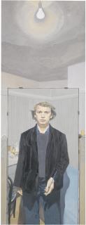 John Wonnacott - Self-Portrait With Electric Light Bulb