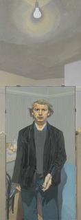 John Wonnacott - Self-Portrait With Electric Light Bulb