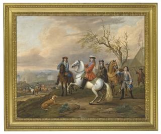 John Wootton - John Churchill, 1st Duke of Marlborough (1650-1722) at the Siege of Tournai
