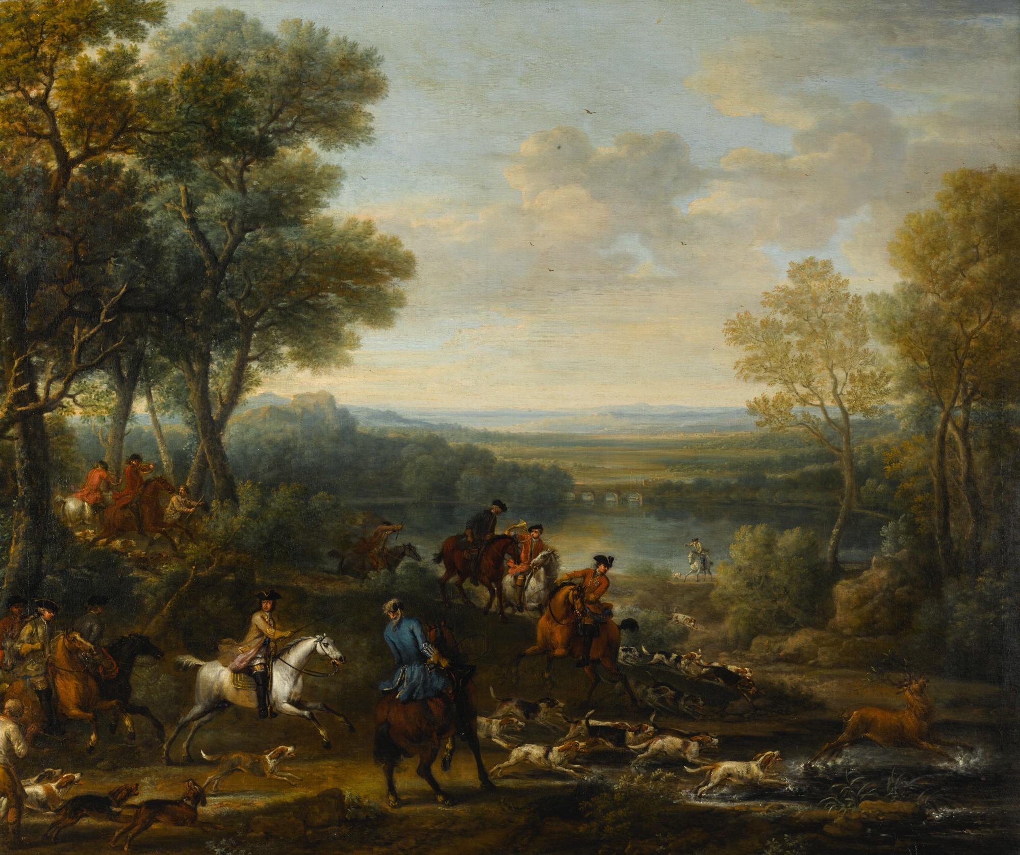 John Wootton - King William Iii Stag Hunting