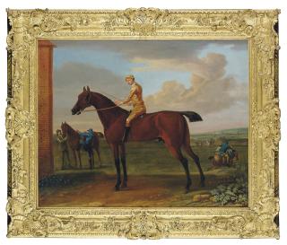 John Wootton - Wanton, a bay racehorse with jockey up, at Newmarket