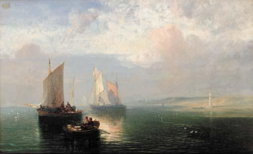 John Wright Oakes, A.R.A. - Calm hazy morning