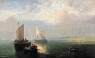 John Wright Oakes, A.R.A. - Calm hazy morning