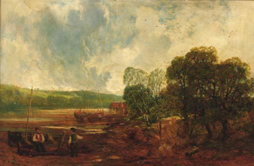 John Wright Oakes - A creek on the Severn