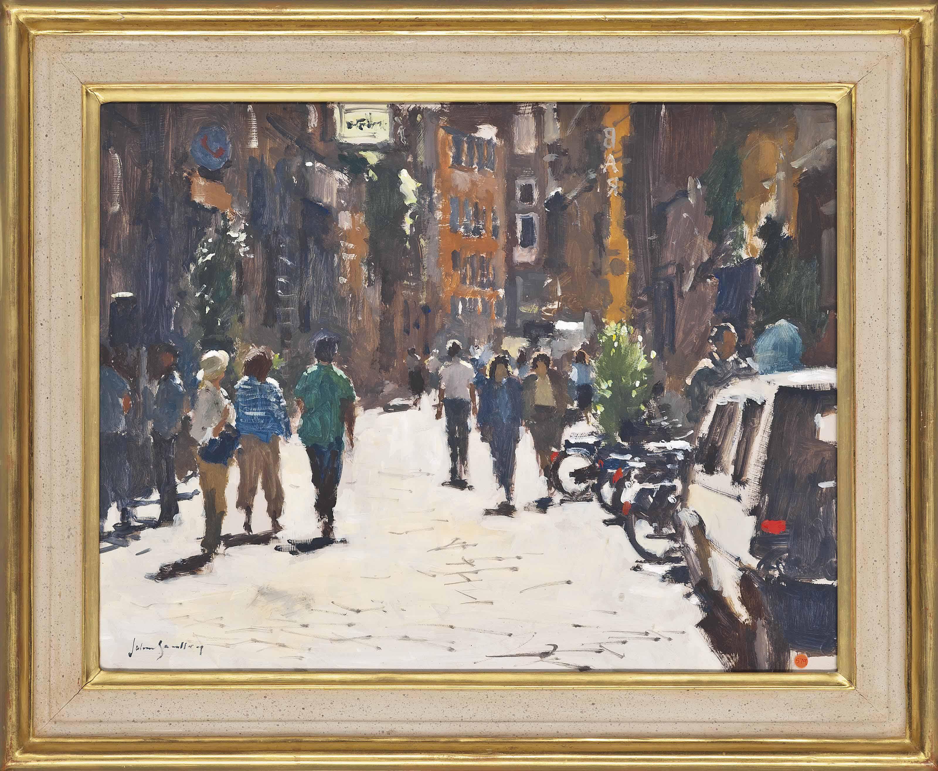 John Yardley, R.I. - Near The Via Condotti, Rome