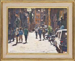 John Yardley, R.I. - Near The Via Condotti, Rome