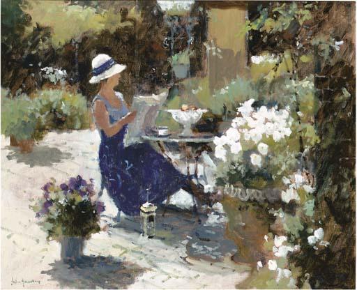 John Yardley - Amongst the petunias