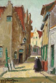 John Young Johnstone - Rue Des Potters, Bruges, Belgium
