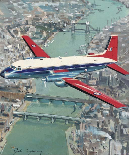 John Young - An Andover Flying Over The Thames