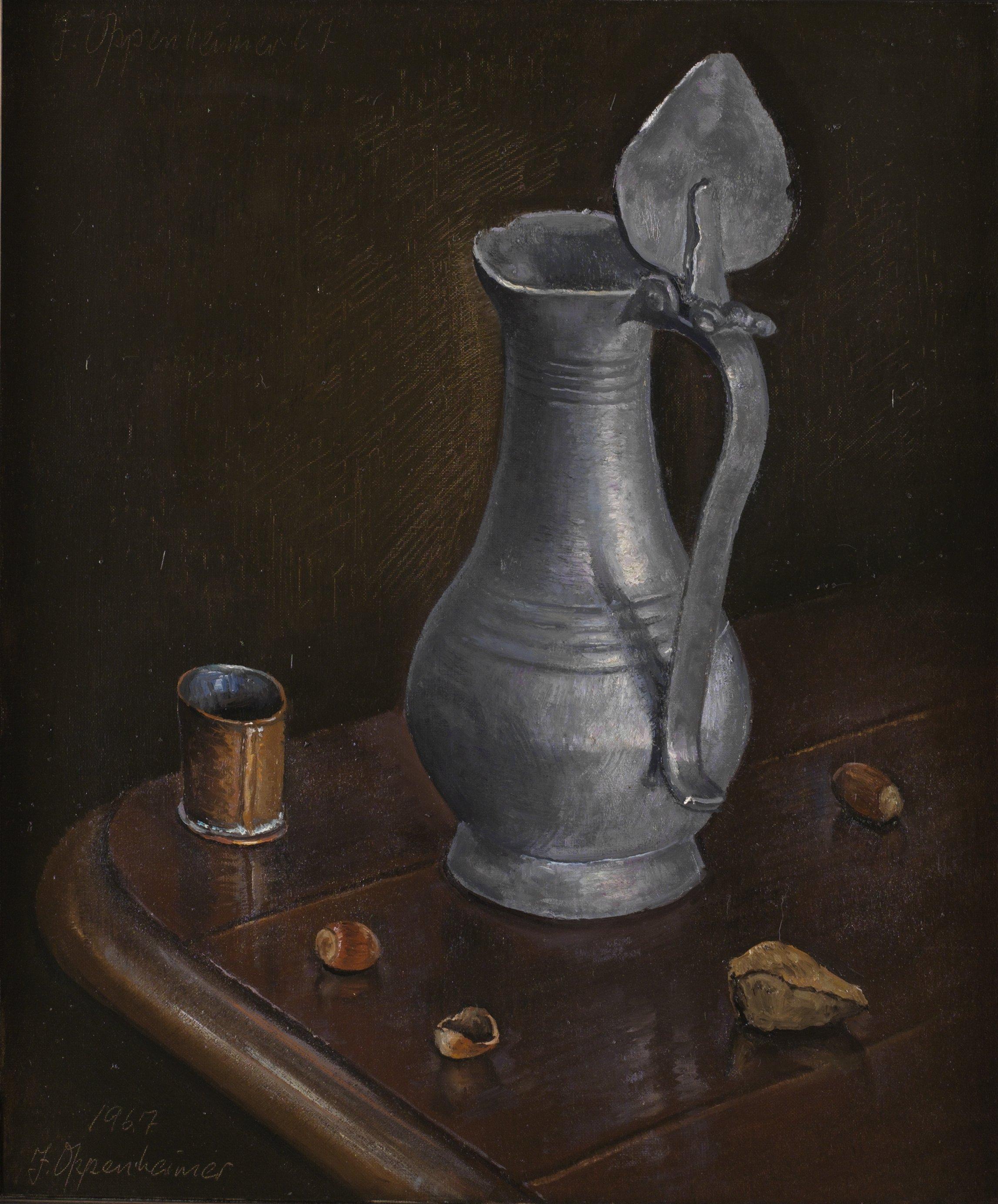 Johnny Oppenheimer - Stilleben med tennkanna