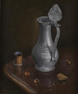 Johnny Oppenheimer - Stilleben med tennkanna