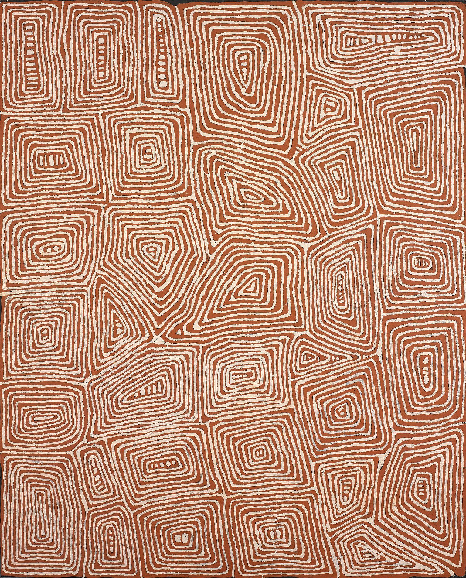 Johnny Yungut Tjupurrula - Untitled (Designs associated with the site of Wilkinkarra or Lake Mackay), 2002