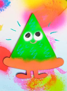 Jon Burgerman - Pizza (Green)