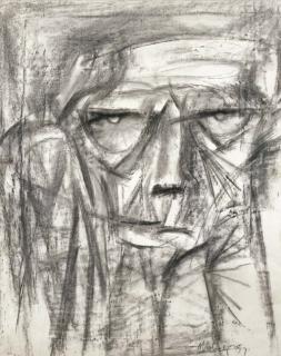 Jon Molvig - Head of A Madman (Study)