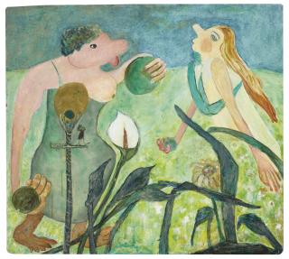 Jon Serl - Gourd Bird Nest, circa 1970