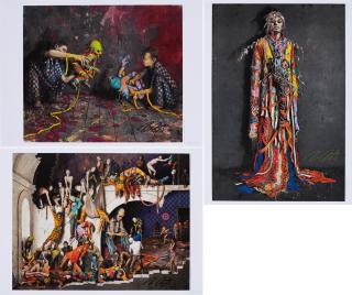 Jonas Burgert - Konvolut von 3 Offsets.