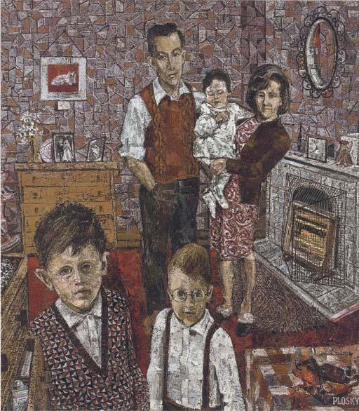 Jonas Plosky - Family Group, 1965