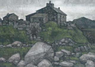 Jonas Plosky - Farmbuildings Near Waunfawr