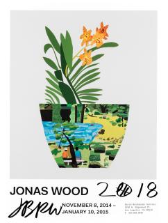 Jonas Wood - Landscape Pot with Yellow Orchid