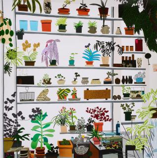 Jonas Wood - Large Shelf Still Life.