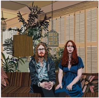 Jonas Wood - Michael and Leslie