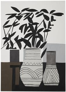 Jonas Wood - Untitled (Wave Pot)