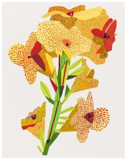 Jonas Wood - Yellow Flower, from: Greenpeace 50 Years Print Portfolio