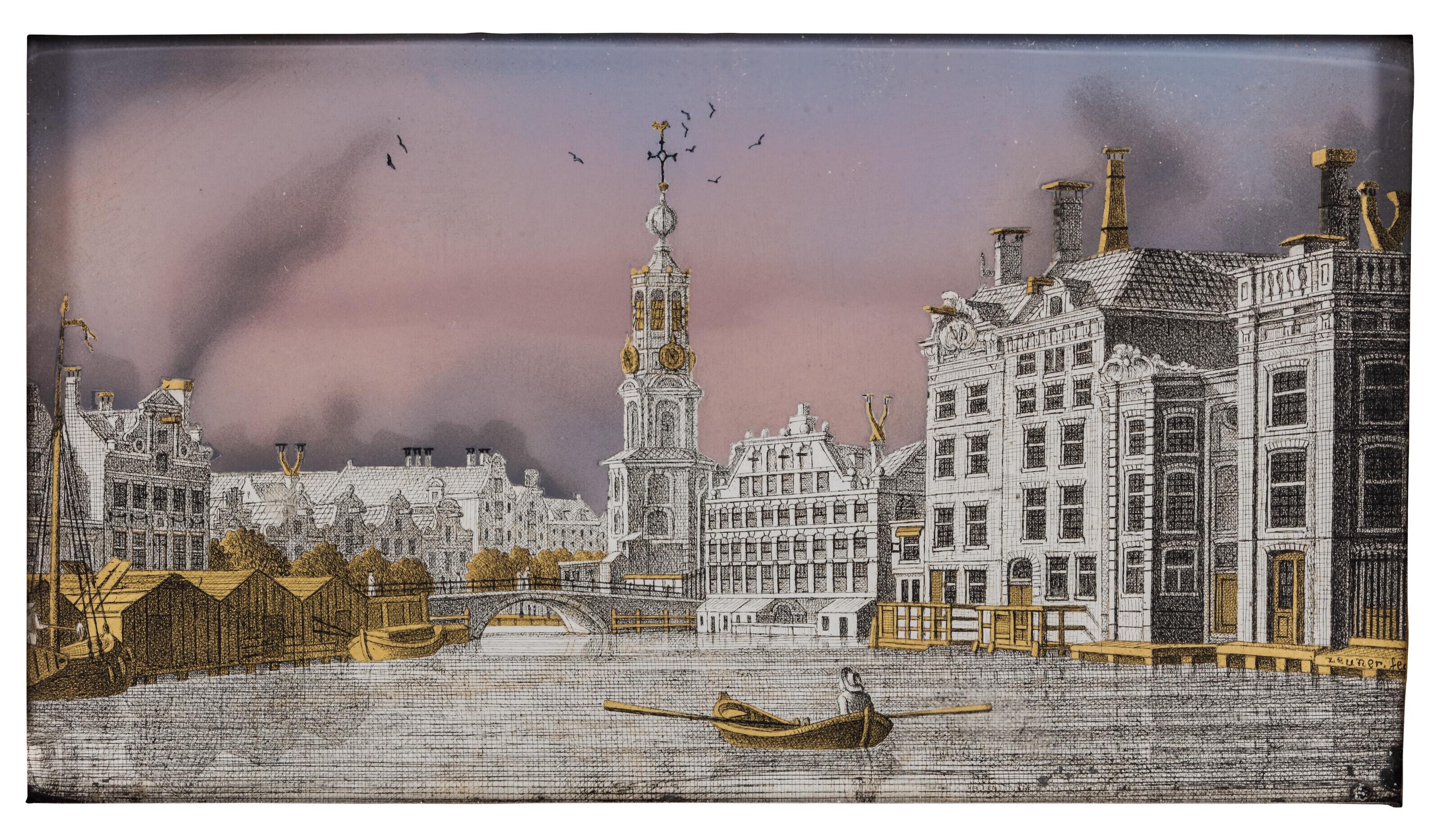Jonas Zeuner - Amsterdam, a view of the Munttoren