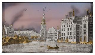 Jonas Zeuner - Amsterdam, a view of the Munttoren