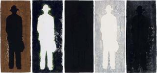 Jonathan Borofsky - Man with Briefcase A; B; C; at No. 3274714; and at No. 5876246 (G. 1482-4; 1461)