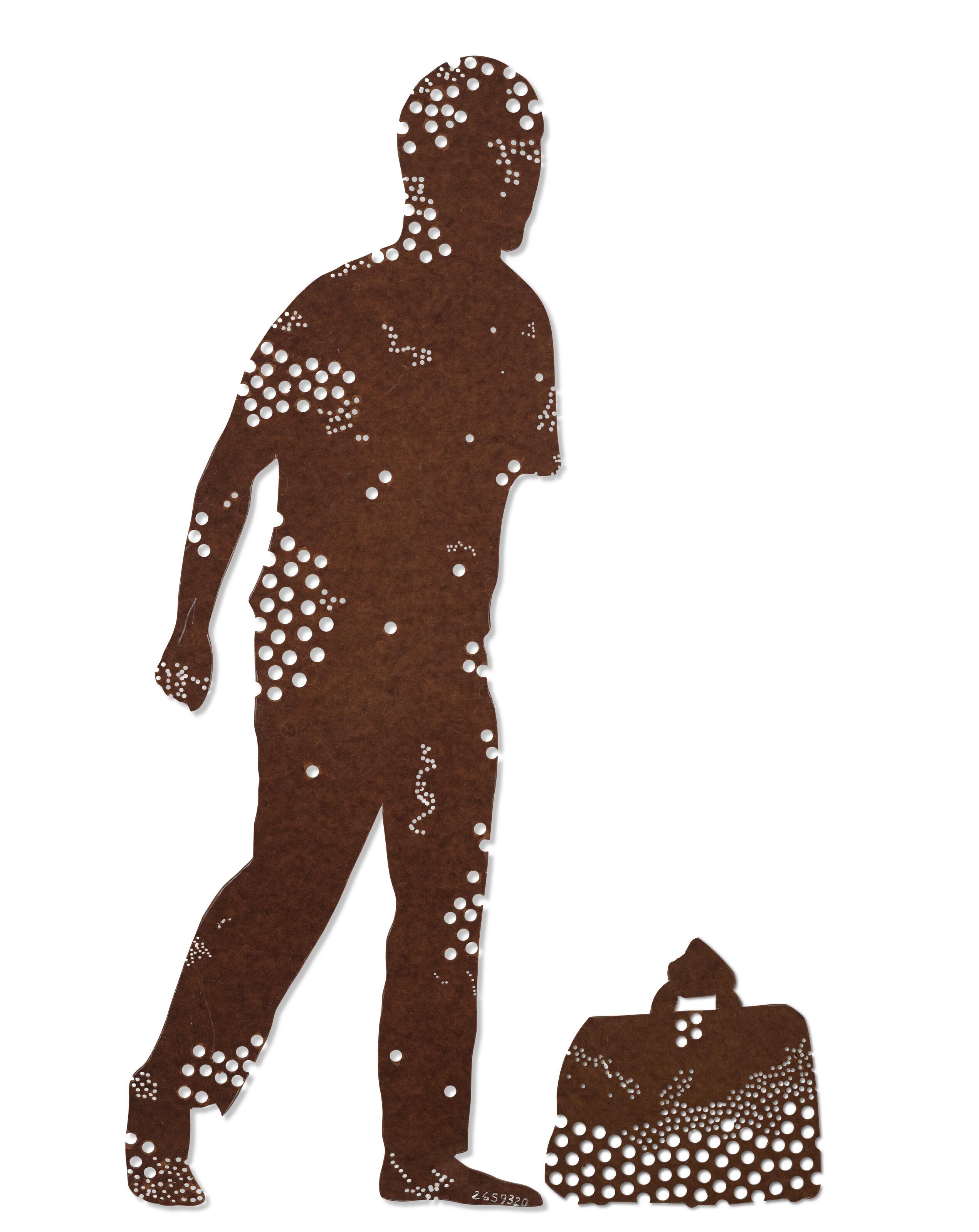 Jonathan Borofsky - Silhouette Cut-Out With Holes Drilled At ... 2,659,320